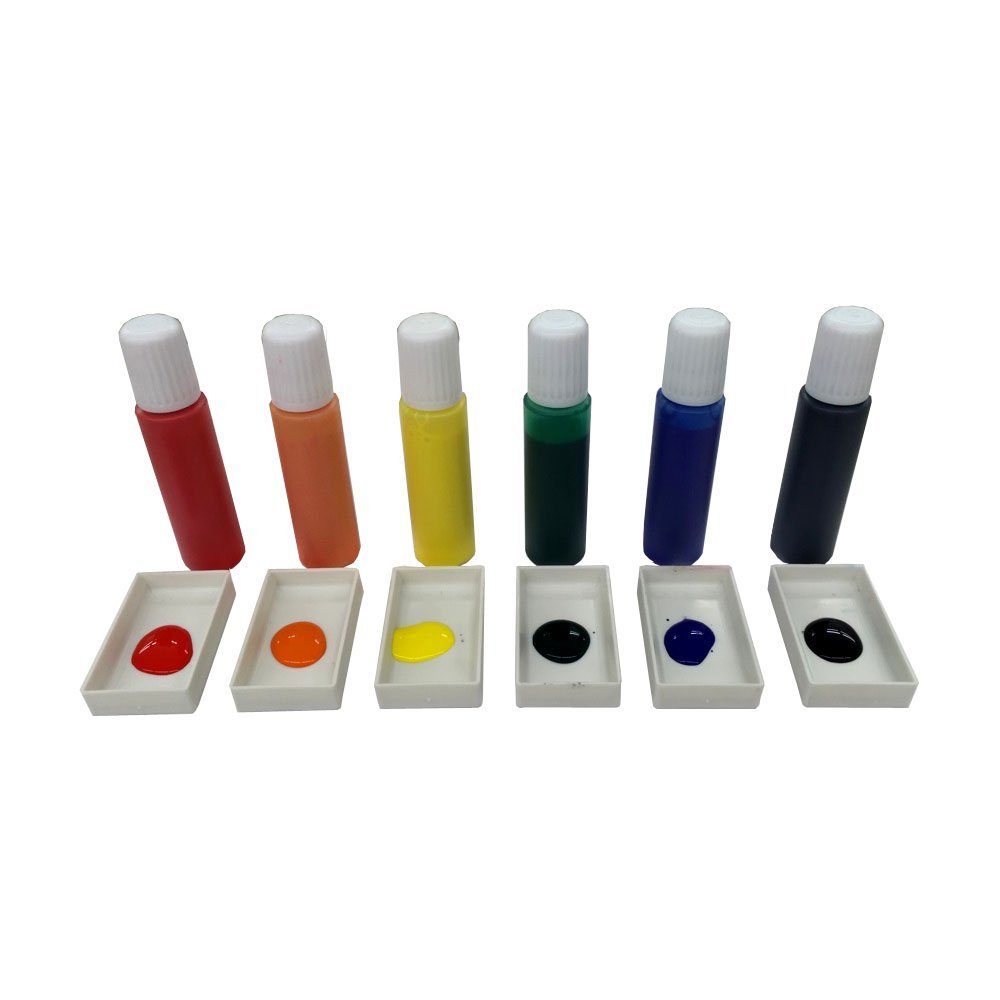 簡単にふしぎ染墨運堂彩液 マーブリング6色セットにじみ絵・マーブル染