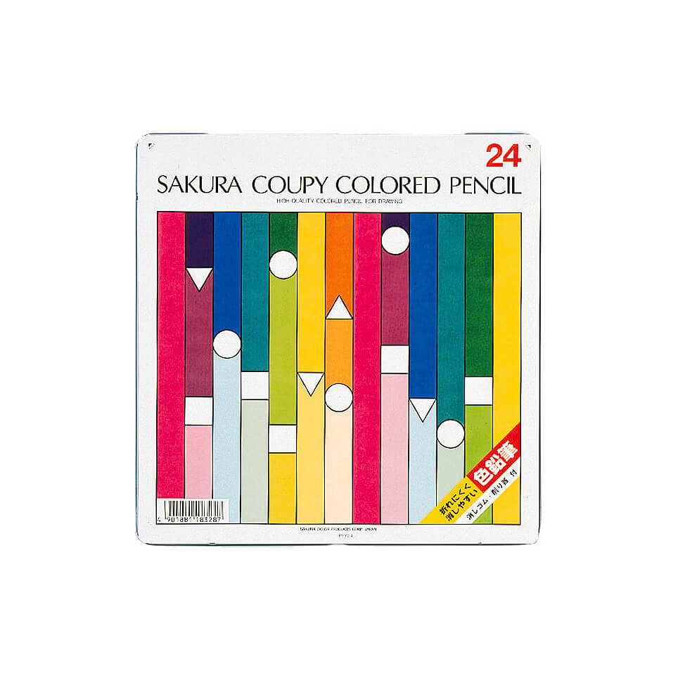 サクラクレパス クーピー色鉛筆24色(スタンダード)
