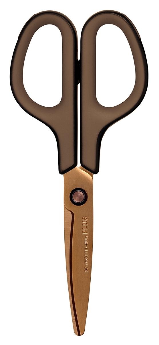 プラス　はさみ　フィットカットカーブチタンコート　50万回以上の切れ味＆サビにくい