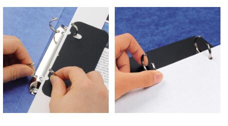 リヒトラブ リングファイル F-1227 5×11ヨコ型統一伝票用サイズ　200枚収納 プレスボード素材のリングファイル