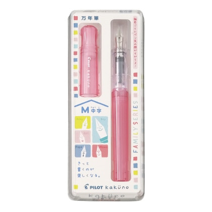 パイロット 万年筆 Kakuno（カクノ）M(中字) ファミリーシリーズ　ママレッド FKA-1SR-KMRM