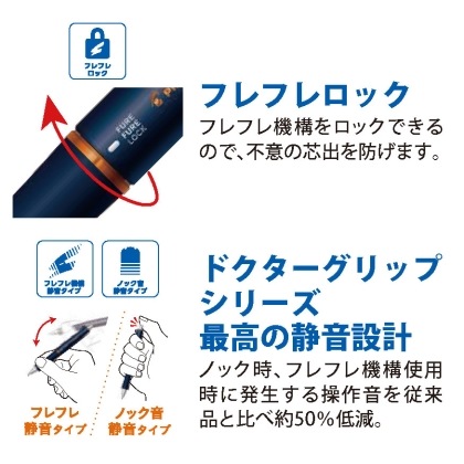 深化した疲れにくい筆記具】 パイロット THE Dr.GRIP ザ・ドクター