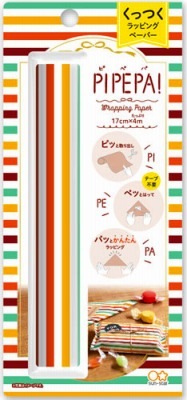 簡単ラッピングサンスター文具PIPEPA　ピペパ　ストライプS2273896魔法のラッピングペーパー