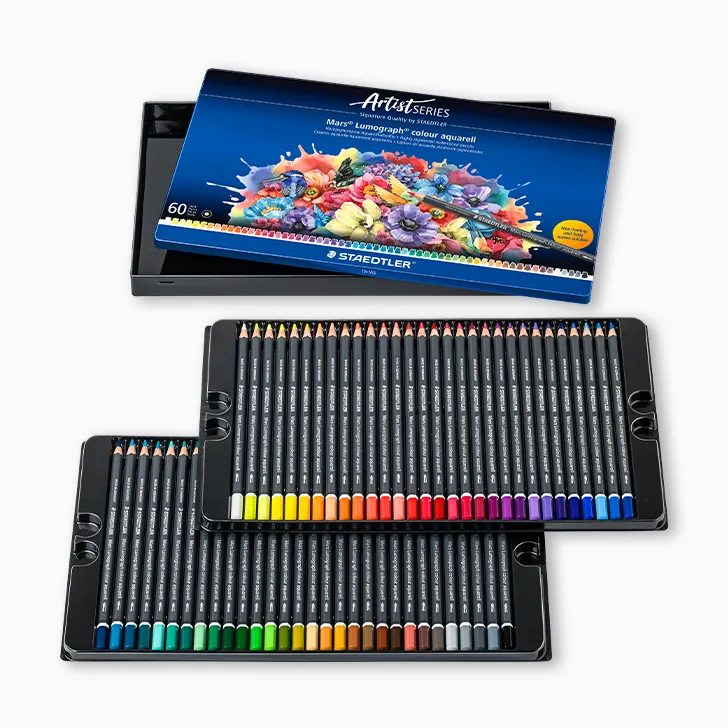 ステッドラー　マルスルモグラフ　水彩色鉛筆　60色セット　104 M60