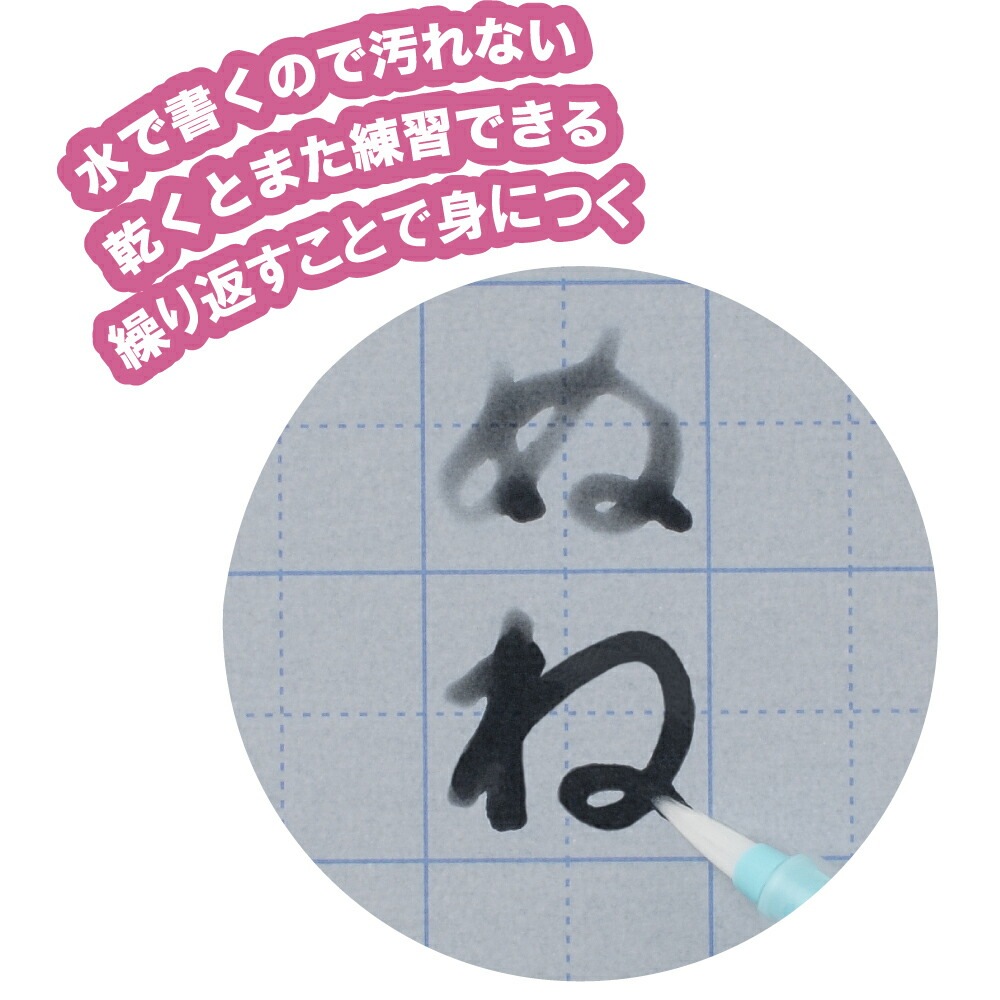 呉竹水書筆ぺんで書くすいしょ練習セット
