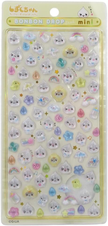 【大人気シールが限定入荷】 クーリア qlia ボンボンドロップシール しずくちゃん （ミニ） みるみるちゃん ボンボンドロップ ボンドロ 04284 【数量限定】