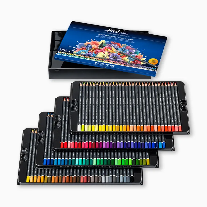 ステッドラー　マルスルモグラフ　水彩色鉛筆　120色セット　104 M120