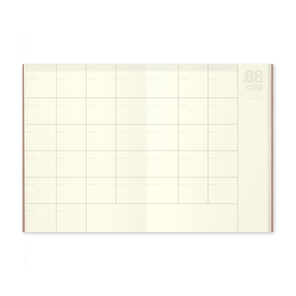 【トラベラーズノート】デザインフィル 月間フリー 006 Free Diary Monthly 14326006 パスポートサイズ