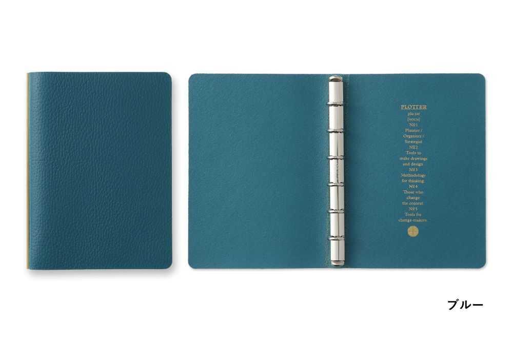 【オーセンティックレザー】 PLOTTER プロッター 5003 6穴リングレザーバインダー シュリンク ミニサイズ 77716498 77716499 77716500 77716502 6穴リングレザーバインダー ミニ 【銀色：シルバーリング】