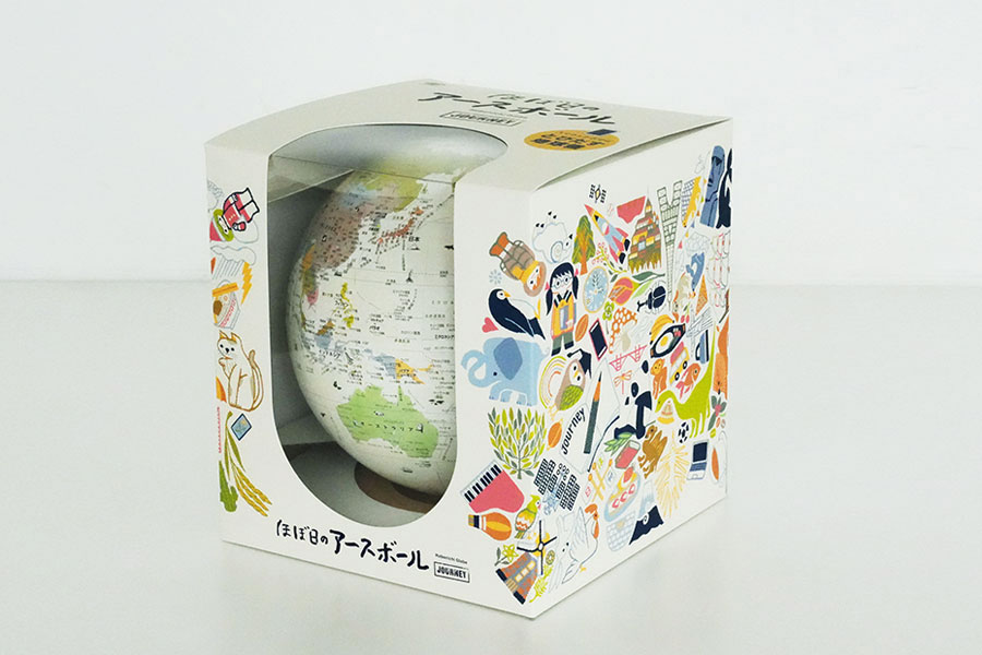 アプリで「世界」がとびだすほぼ日ほぼ日のアースボール ジャーニーAR技術 地球儀本格地球儀モデル