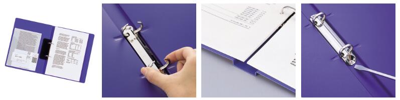 リヒトラブ リングファイル＜カドロック＆ツイストリング＞ F-867U A4サイズ 150枚収納 片手で開けるツイストリング