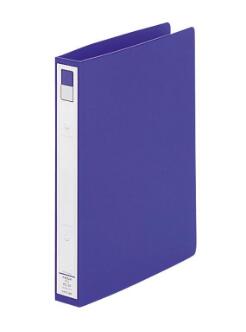 リヒトラブ リングファイル＜カドロック＆ツイストリング＞F-872U-8 (青)B5サイズ(S型）200枚収納 片手で開けるツイストリング