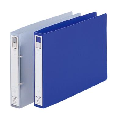 リヒトラブ リングファイル＜カドロック＆ツイストリング＞ F-874U A4サイズ ヨコ型　A4E 200枚収納 片手で開けるツイストリング