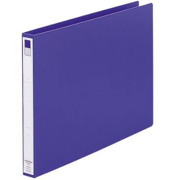 リヒトラブ リングファイル＜カドロック＆ツイストリング＞ F-876U A3サイズヨコ型　200枚収納 片手で開けるツイストリング