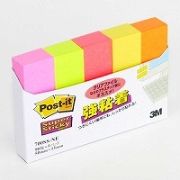 ポストイット強粘着見出しネオンカラー混色5色