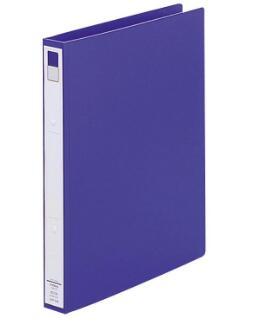 リヒトラブ リングファイル＜カドロック＆ツイストリング＞ F-878U-8（青） A4Lサイズタテ型　200枚収納　片手で開けるツイストリング