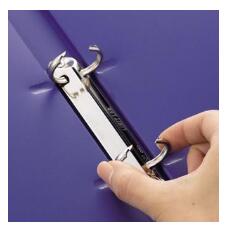 リヒトラブ リングファイル＜カドロック＆ツイストリング＞ F-878U-8（青） A4Lサイズタテ型　200枚収納　片手で開けるツイストリング