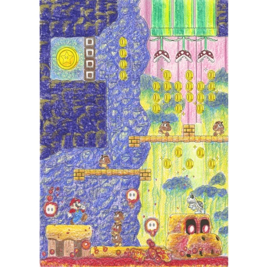 【塗り絵セレクション】ショウワノート 塗り絵セレクション スーパーマリオ 【大人の塗り絵にも】