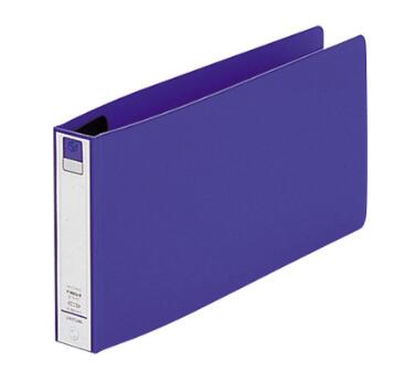 リヒトラブ リングファイル＜カドロック＆ツイストリング＞ F-880U-8（青） 5×11サイズE横　200枚収納　片手で開けるツイストリング　統一伝票用