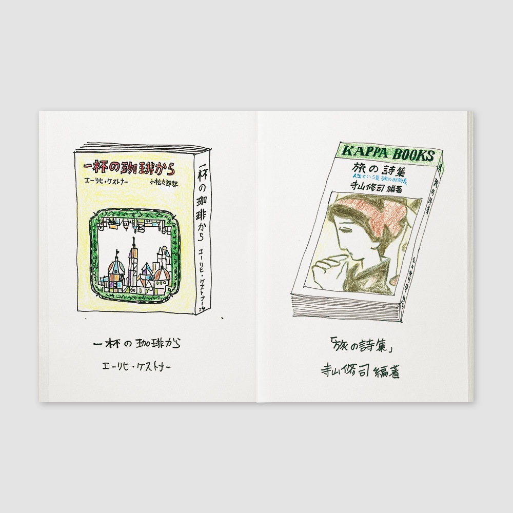 【トラベラーズノート】デザインフィル 画用紙リフィル 008 Sketch Paper Notebook 14327006 パスポートサイズ