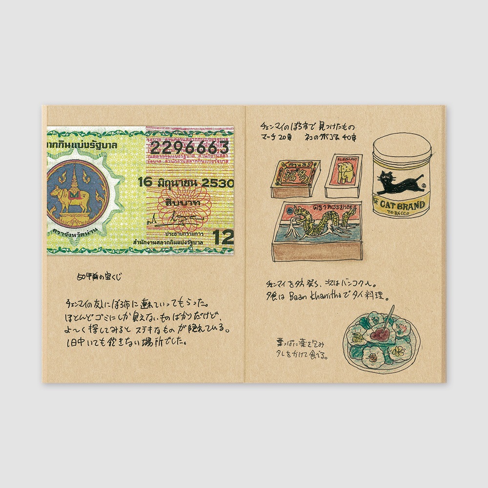 【トラベラーズノート】デザインフィル クラフト紙 リフィル 009 Kraft Paper Notebook 14373006 パスポートサイズ