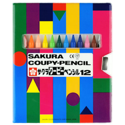 【イベント景品にオススメ】 サクラクレパス クーピー12色ソフトケース FY12-R1