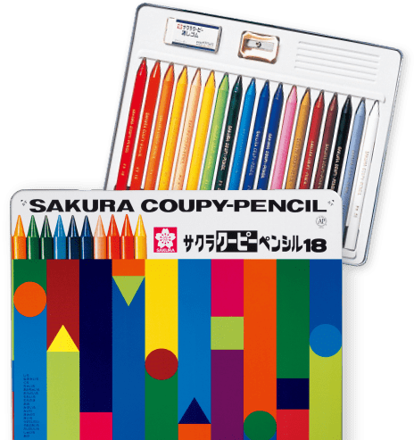 【イベント景品にオススメ】 サクラクレパス クーピー12色ソフトケース FY12-R1