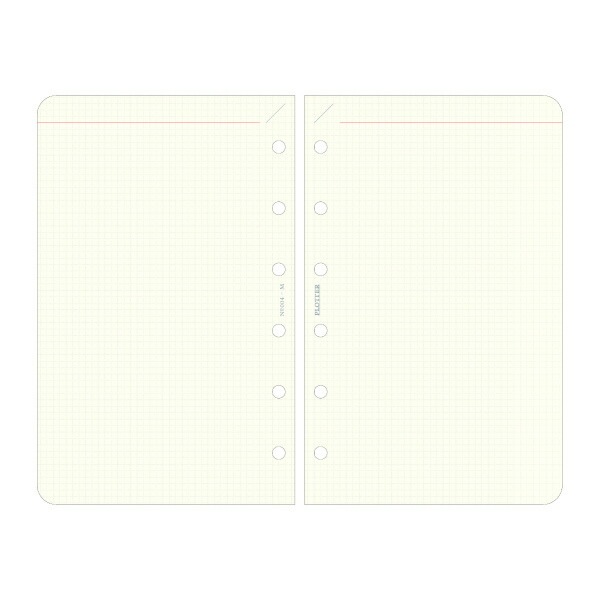デザインフィル PLOTTER システム手帳 ミニサイズ リフィル 2mm Grid