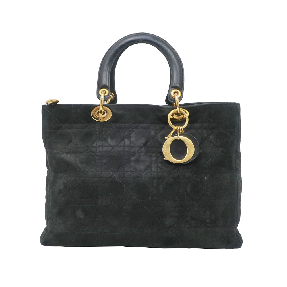 美品・ヴィンテージ【DIOR】LADY DIOR トカゲ革ハンドバッグ 名東】【CHRISTIAN DIOR】ディオール LADYDIOR ハンドバッグ