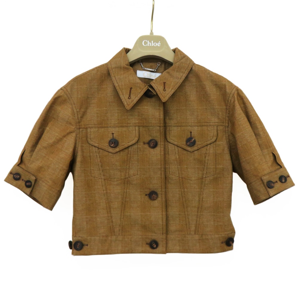 �ڿ���SALE�ۡ�̾�Ų��ۡ�CHLOE�ۥ����� ���硼�ȥ��㥱�å� CHC20UVE1406521L36 �����å��� ��ʬµ �����åץ� ������36 �֥饦��� ���åȥ� �ղ� �������� ���ѥ�� �� ��ǥ�������̤���ѡۡ���š�