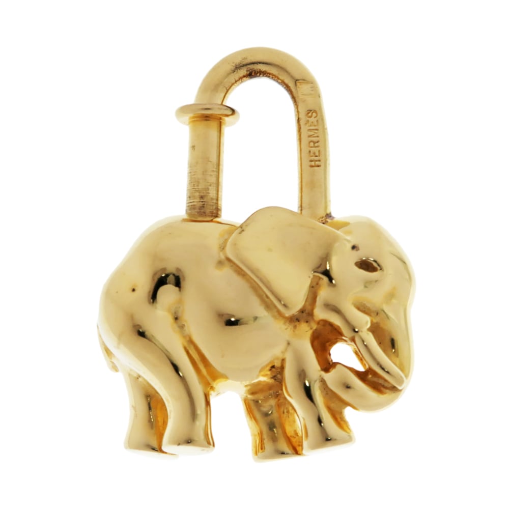 名東】【HERMES】エルメス ガデナ エレファント 象デザイン ゴールド