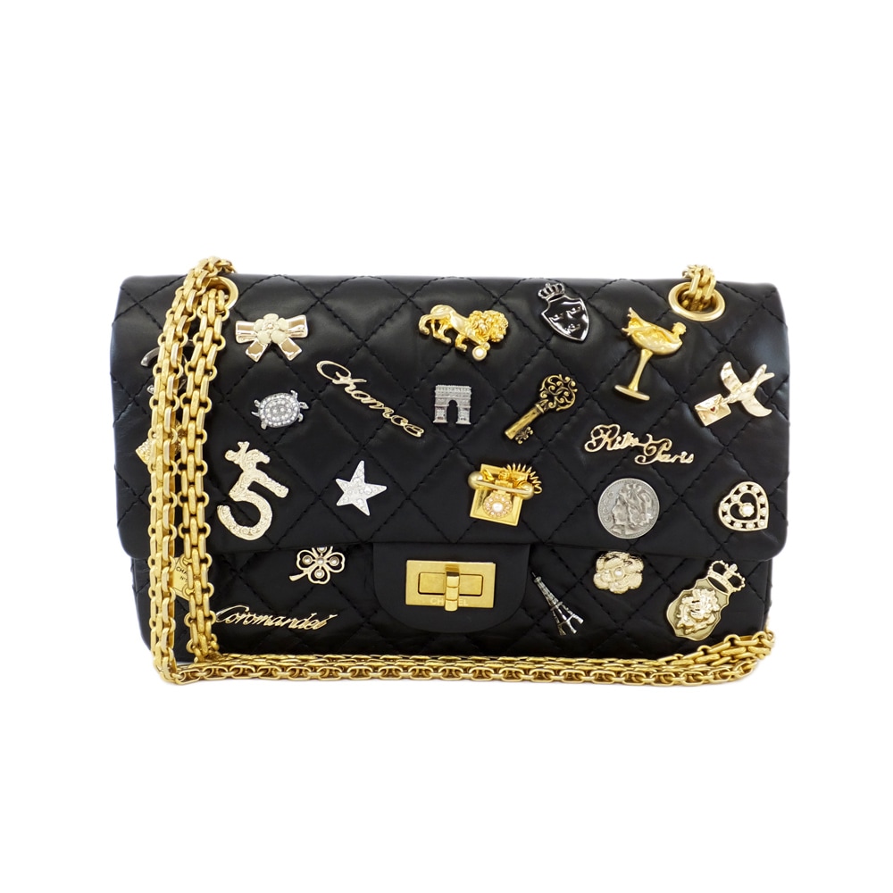 天白】【CHANEL】シャネル マトラッセ 2.55 ダブルフラップ