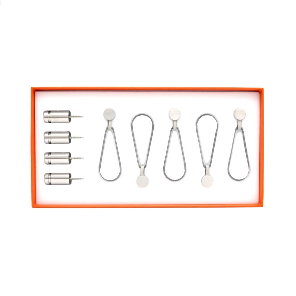 名東】【HERMES】エルメス ハンギングセット 壁掛け用 シルバーカラー