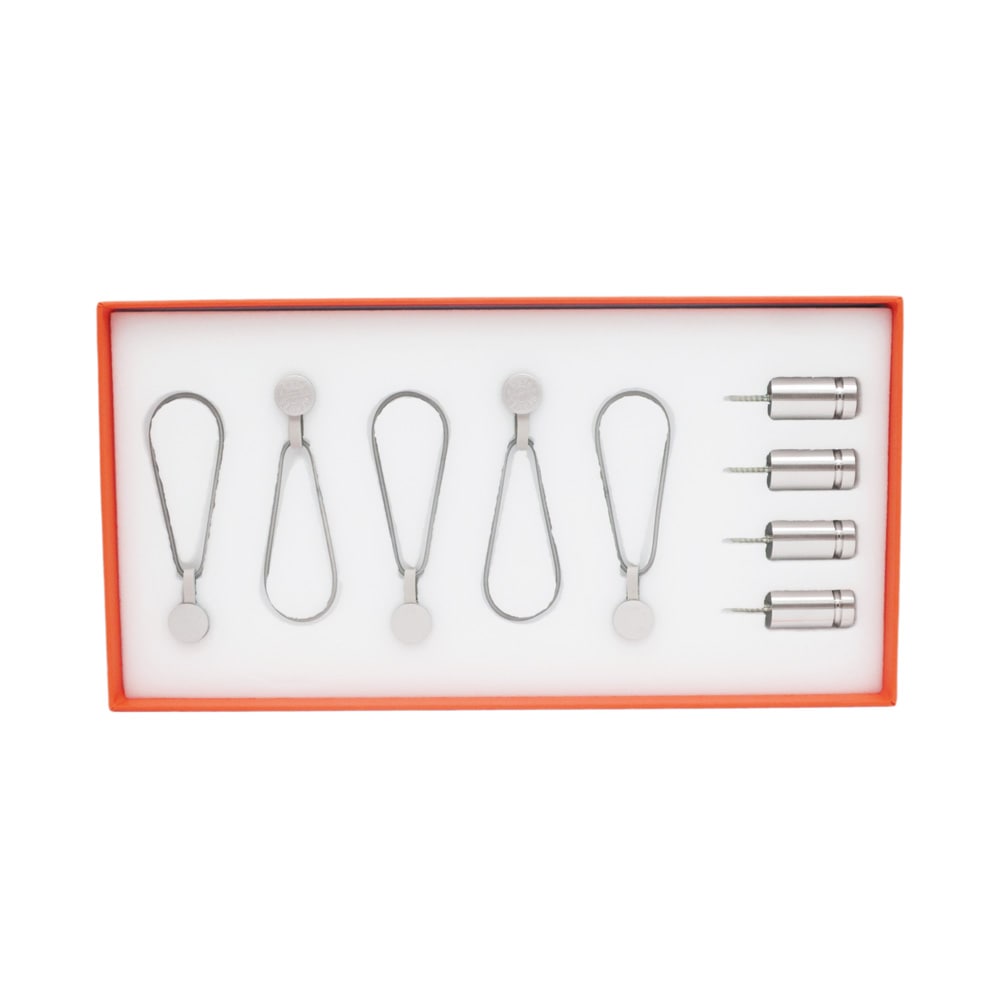 名東】【HERMES】エルメス ハンギングセット 壁掛け用 シルバーカラー