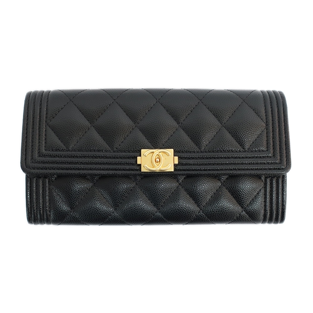 明日までセール　美品⭐シャネル長財布　ブラックシルバー CHANEL】【シルバー金具】シャネル『ダブルココ マトラッセ