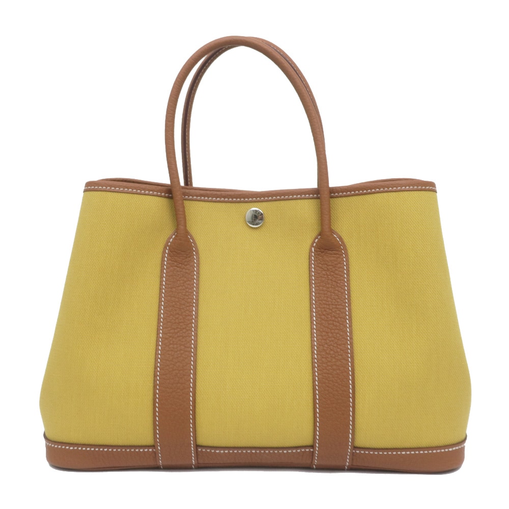 エルメス　ガーデンパーティー 極美品 エルメス ガーデンパーティ36/PM セサミ ヴォーエプソン シルバー金具