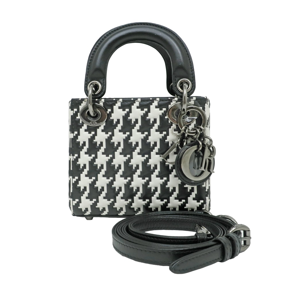 クリスチャンディオール　ChristianDior バンダナ　 千鳥格子　黒 クリスチャンディオール ChristianDior バンダナ 千鳥格子 黒