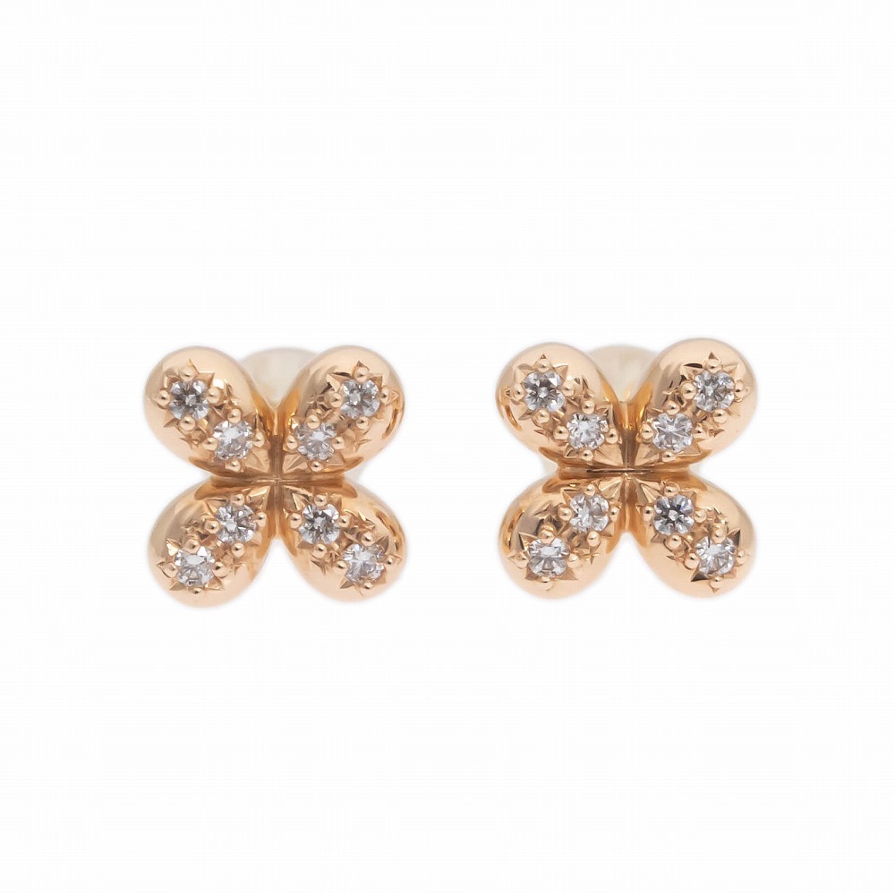 【美品】田崎真珠　ピアス　K18金（ダイヤモンド付き） TASAKI 【送料無料】タサキ真珠 K18 パール6.2mm ダイヤモンド