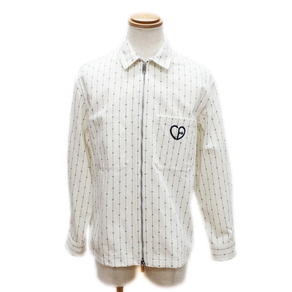 �ڿ���SALE�ۡ�ŷ��ۡ�CHRISTIAN DIOR�ۥǥ������� ���㥱�å� 213D486A5448 �ǥ˥� ���åץ��㥱�å� �ۥ磻�� �ϡ��ȥ��� ɽ��������44 ���åȥ� �����С������ ���ѥ�� ������š�