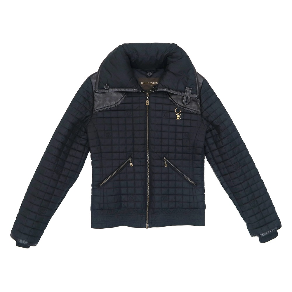 ルイヴィトン　ダウン　ジャケット　キルティング　レディース　ブラック　黒 ルイヴィトン LV SKI 海外限定 レディース ダウンジャケット 黒 (Louis