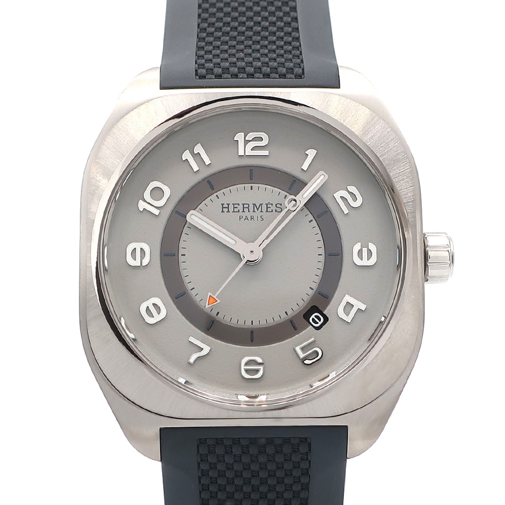 天白】【セール】【HERMES】エルメス H08 グレー文字盤 SP1.747C
