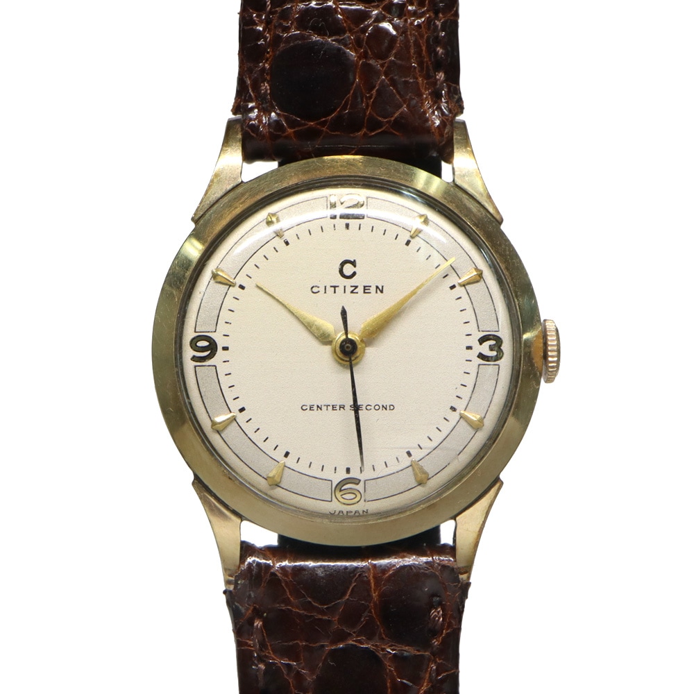 CITIZEN シチズン CENTER SECOND TOP K14GF 手巻き CITIZEN シチズン CENTER SECOND TOP K14GF 手巻き