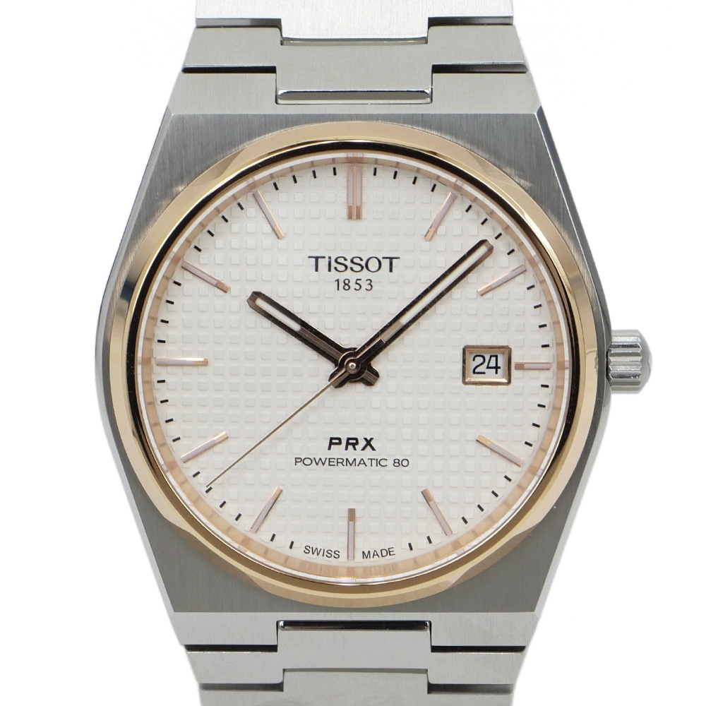 【名東】【TISSOT】ティソ PRX パワーマティック80 T137.407.21.031.00 シルバー 自動巻き メンズ 男 腕時計【中古】