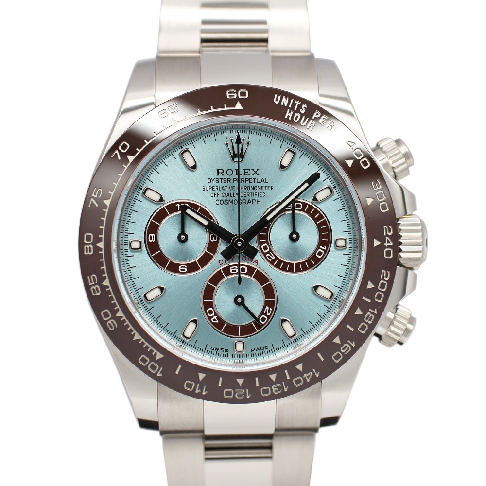 【名古屋】値下げ【ROLEX】ロレックス デイトナ 116506 ランダム アイスブルー PT 自動巻き メンズ 保証書付き 2018年【中古】