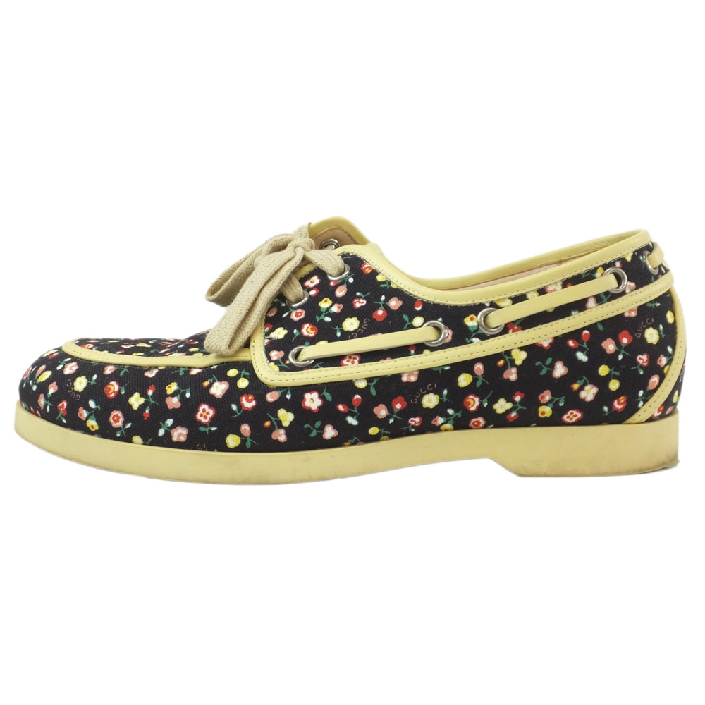 ��ŷ��ۡڥ�����ۡ�GUCCI�ۥ������åȥ��ˡ����� �ե�������� �֥�å� �١����� ������37.5ɽ�� 24.5cm���� ���� ��ǥ����� ���塼������š�