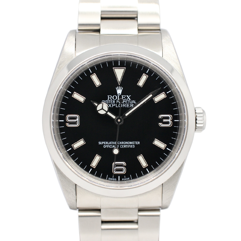 【名古屋】【ROLEX】ロレックス エクスプローラーI 14270 P番 ブラック 自動巻き メンズ【中古】