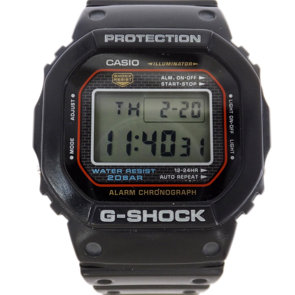 天白】【CASIO】カシオ G-SHOCK ジーショック DW-5000-1 初代復刻