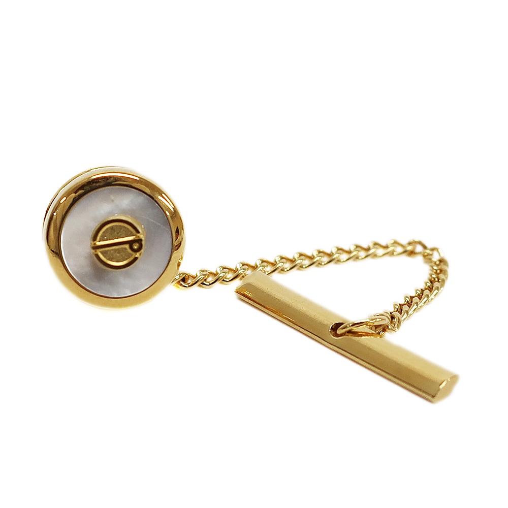 【天白】【DUNHILL】ダンヒル ネクタイピン タイタック タイチェーン ゴールド アクセサリー 紳士 メンズ 小物 ファッション その他 【中古】