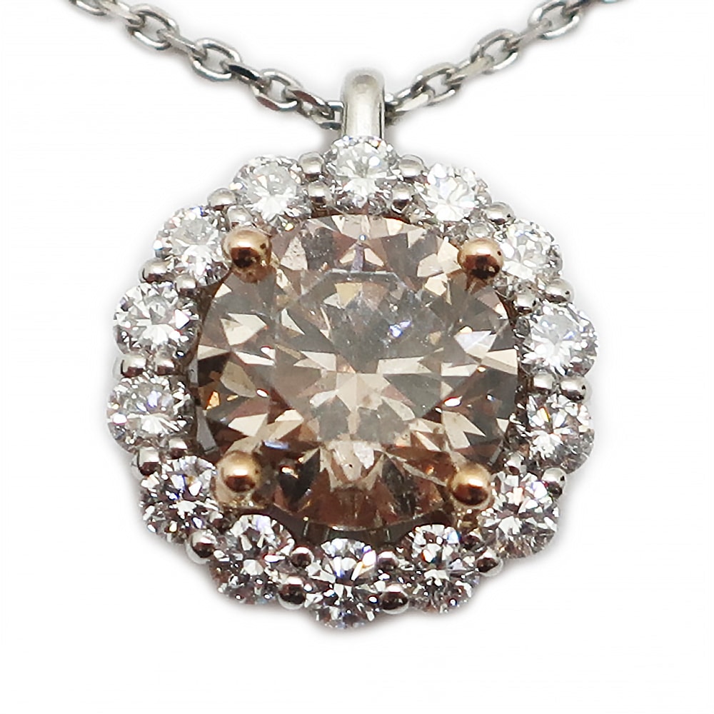 ��ŷ��ۡڥ�����ۡ�JEWELRY�ۥͥå��쥹 ��������� 2.052ct 0.55ct Pt850 Pt900 K18 �ץ���� ������� ��5.1g ���奨�꡼ ����� ��ǥ���������š�