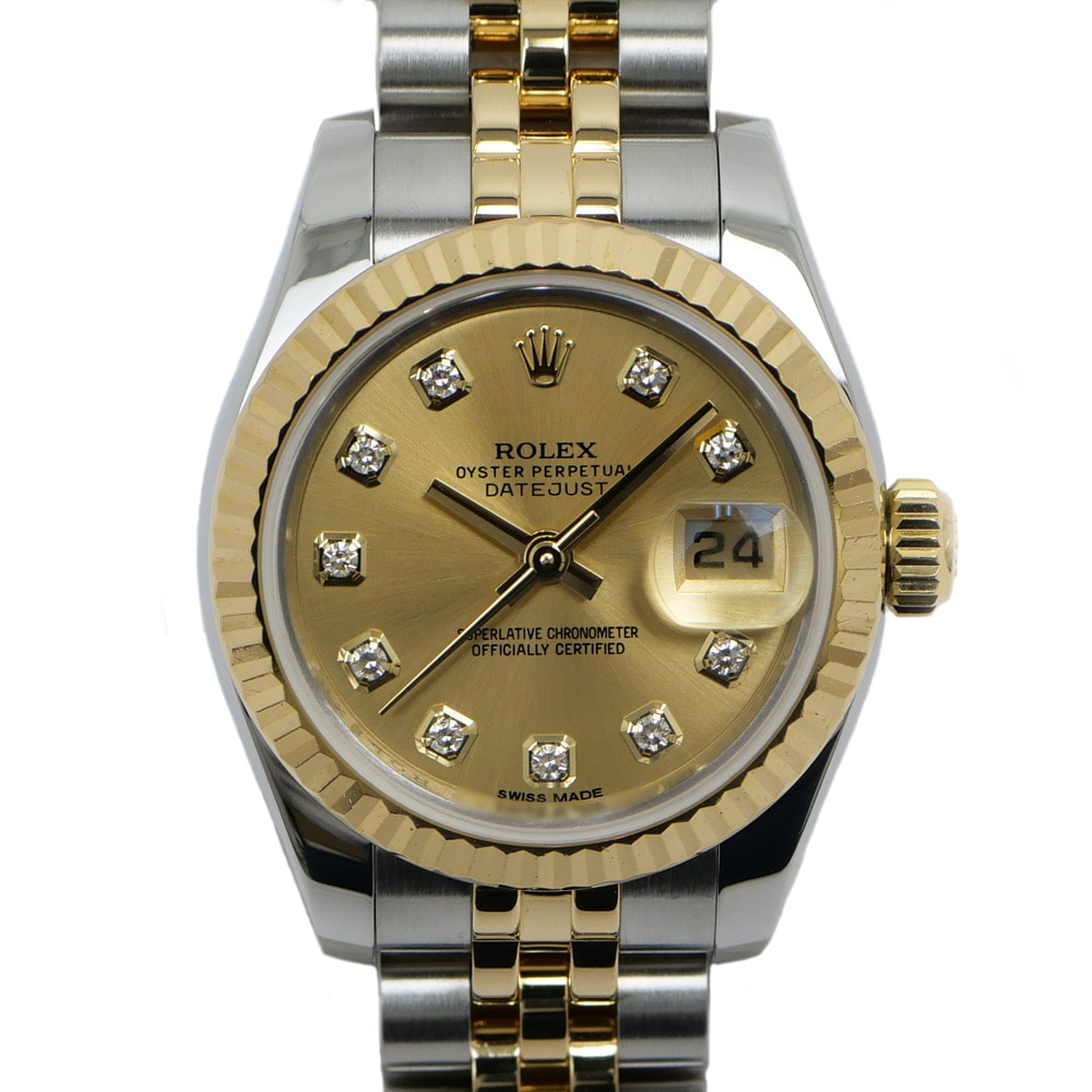 ̾ۡROLEXۥå ǥȥ㥹 179173G ѥ 10P SS/YG   ӥ꡼֥쥹 ӻ ư ǥ ɡš